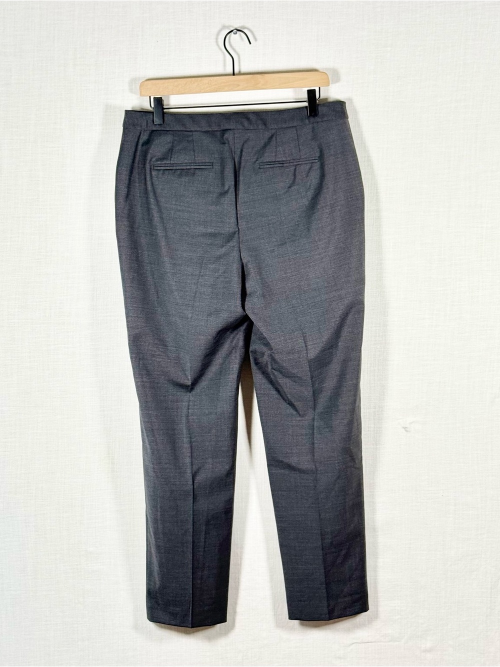 Talbots Petites Women’s 10P Dark Gray Wool Blend Stretch Ankle Dress Pants - Picture 4 of 7